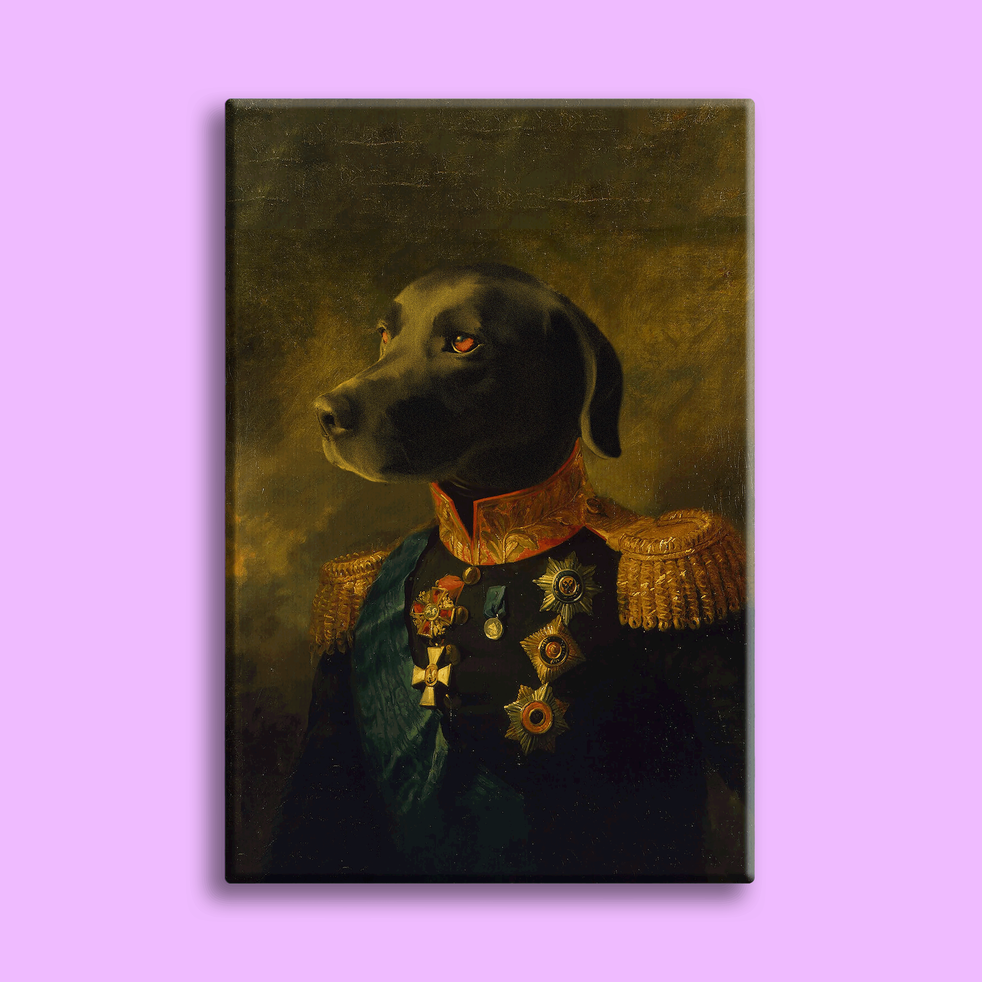 The Colonel Pet- Custom Pet Portrait
